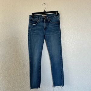 Madewell 9in High Rise Skinny Distressed Ankle Crop Jeans Size 26 (2)
